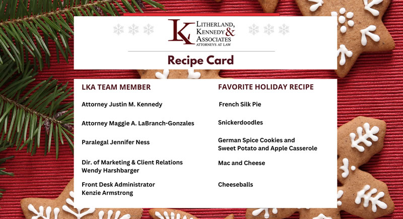 Favorite Holiday Recipes of the Litherland, Kennedy & Associates Team