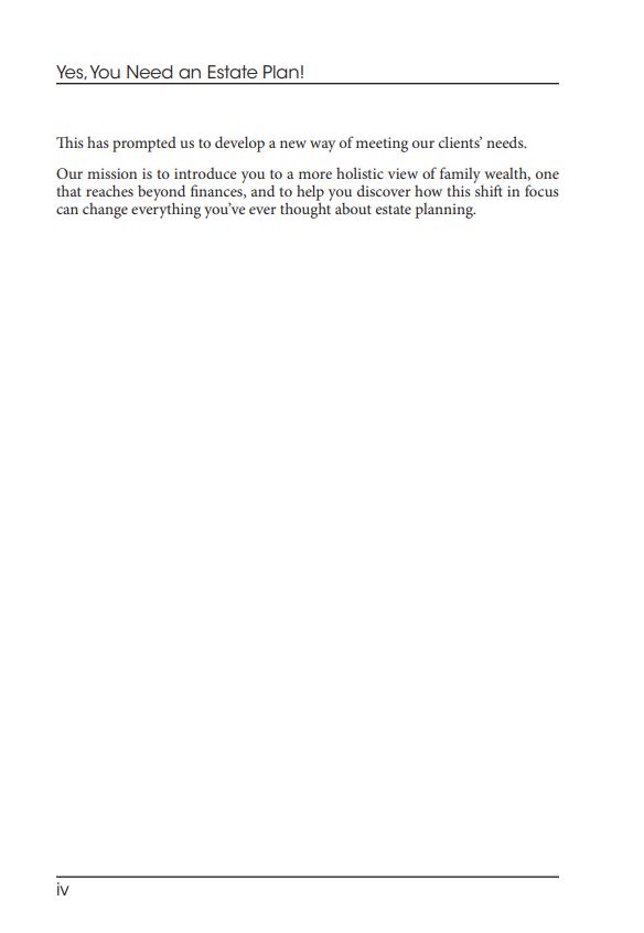Yes, You need an Estate Plan Book page 4