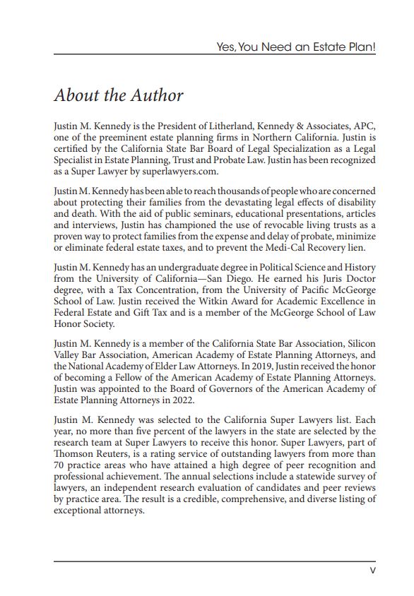 Yes, You need an Estate Plan Book page 5