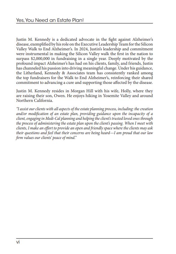 Yes, You need an Estate Plan Book page 6